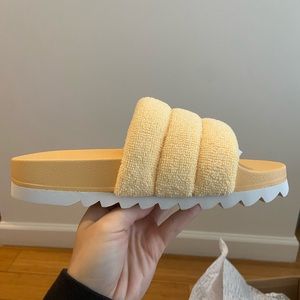 Yellow Steve Madden Cozi Slide